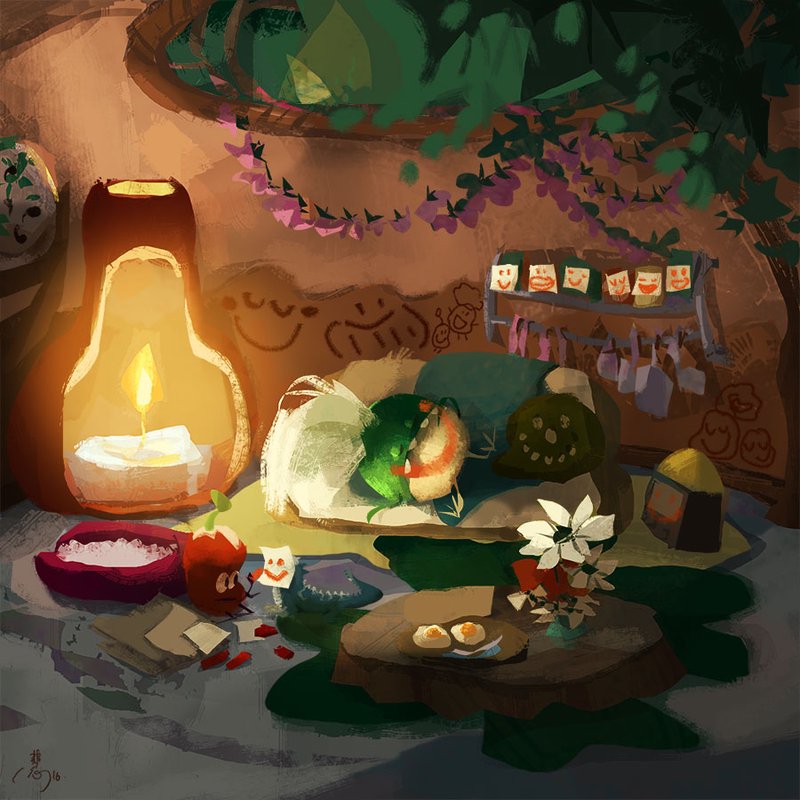 Illustration of a girl doing yoga with seals