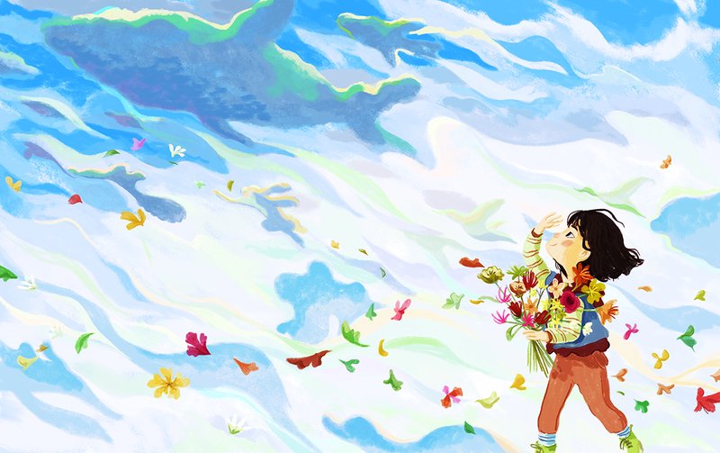 Illustration of jade and the cloud