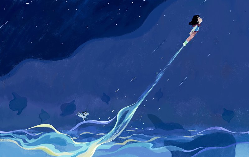 Illustration of jade and the cloud