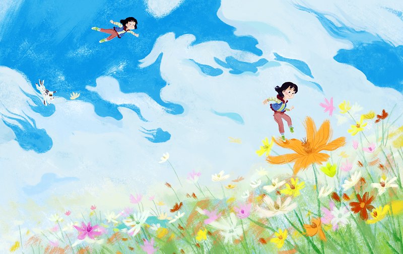 Illustration of jade and the cloud